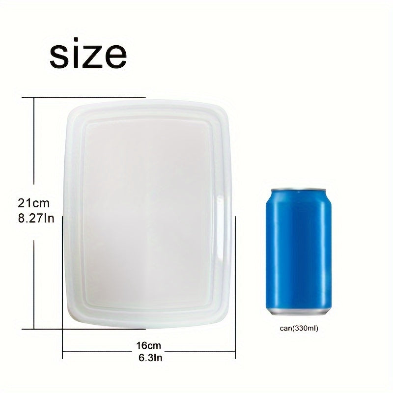 KITEOAGE 4-Compartment Food Storage Container - Portable, Fresh-Keeping Organizer for Fruits, Vegetables & Meats - Durable Plastic Kitchen Tool, Food Storage Box, Portable, Refrigerator Freezer, Organizer, Fresh-keeping