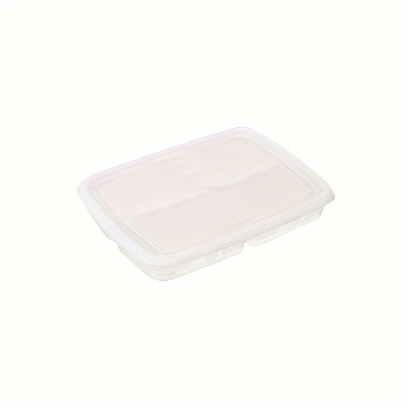 KITEOAGE 4-Compartment Food Storage Container - Portable, Fresh-Keeping Organizer for Fruits, Vegetables & Meats - Durable Plastic Kitchen Tool, Food Storage Box, Portable, Refrigerator Freezer, Organizer, Fresh-keeping