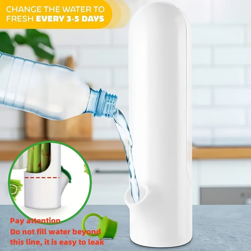 3pcs Vegetables Preservation Pod Herb Preservation Vegetables Fresh Coriander Container Suitable for Refrigerator, Keep Bottle Herb Preservation, for Mint Refrigerator Storage, Keep Green And Fresh for 2-3 Weeks Refrigerator Kitchen Supplies